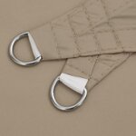 vidaXL Voile de parasol tissu oxford triangulaire 5x5x5 m taupe