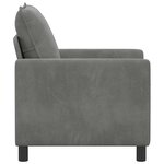 vidaXL Canapé Gris foncé 76 x 81 x 87 5 cm Velours