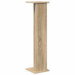vidaXL Support de Plante 2 pc Chêne Sonoma 25 x 25 5 x 100 5 cm