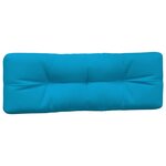 vidaXL Coussins de palette lot de 2 bleu tissu