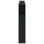 vidaXL Tête de lit à LED noir 180x18 5x103 5 cm bois d'ingénierie