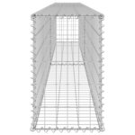 vidaXL Mur en gabion avec couvercles Acier galvanisé 300x30x50 cm