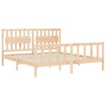 vidaXL Cadre de lit sans matelas bois massif de pin