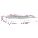vidaXL Cadre de lit sans matelas vert foncé 200x200 cm velours