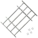 vidaXL Grilles réglables de sécurité de fenêtres 2 Pièces 1000-1500 mm