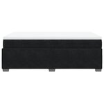 vidaXL Sommier à lattes de lit avec matelas Noir 120x200 cm Velours