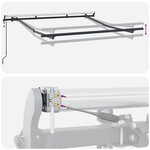 vidaXL Cadre de auvent Anthracite 2.5 x 2 m Métal