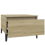 vidaXL Tables d'appoint 2 Pièces Chêne sonoma 50x46x35 cm Bois ingénierie