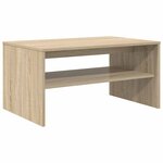 vidaXL Table basse Chêne Sonoma 80 x 50 x 40 cm Bois d'ingénierie