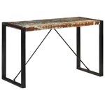 vidaXL Table à manger 120x55x76 cm bois massif de récupération