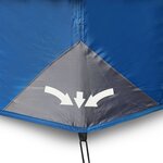 vidaXL Tente familiale 10 personnes bleu libération rapide imperméable