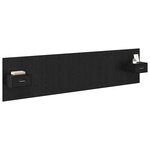 vidaXL Tête de lit avec armoire 3 Pièces Chêne noir Bois d'ingénierie