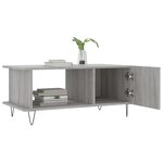 vidaXL Table basse sonoma gris 90x50x40 cm bois d'ingénierie