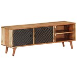 vidaXL Meuble TV 112x30x40 cm bois d'acacia massif