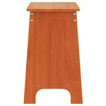 vidaXL Banc d'entrée cire marron 60x28x45 cm bois de pin massif