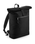 Sac à dos roll-top polyester recyclé - BG286 - noir