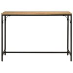vidaXL Table à manger 110x55x75 cm bois de manguier massif brut et fer