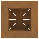 vidaXL Braise Marron 48 x 48 x 40 cm Acier résistant aux intempéries