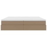 vidaXL Lit avec rangement et matelas Cappuccino 200 x 200 cm