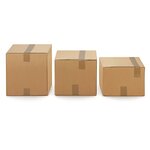 Caisse carton brune simple cannelure à hauteur variable 43x31x17 5/27 5 cm (lot de 20)