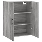 vidaXL Armoire murale sonoma gris 69 5x34x90 cm