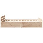 vidaXL Cadre de lit sans matelas 120x190 cm bois de pin massif