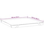 vidaXL Protège-matelas blanc 180x220 cm imperméable