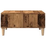 vidaXL Table basse vieux bois 60x60x30 cm bois d'ingénierie