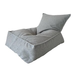 Pouf boucle gris
