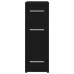 vidaXL Armoire d'apothicaire Chêne noir 20 x 45 5 x 60 cm
