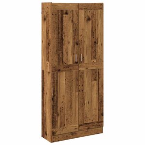 vidaXL Buffet haut vieux bois 82 5x30 5x185 cm bois d'ingénierie