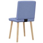 vidaXL Chaises à manger lot de 2 bleu jean tissu