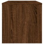 vidaXL Meuble TV chêne marron 120x34x37 cm bois d'ingénierie