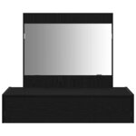 vidaXL Table de Toilette Noir 83 x 40 x 70 cm Bois d'ingénierie