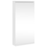vidaXL Armoire de bain à miroir d'angle blanc 30x24x60 cm
