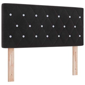 vidaXL Tête de lit LED avec bandes LED Noir 90 cm Velours