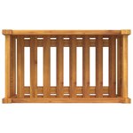 vidaXL Jardinière avec doublure 54x31x30 cm bois massif d'acacia