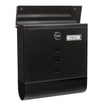 Boîte aux Lettres en Acier avec Porte-journaux  Chance E7004  Noir