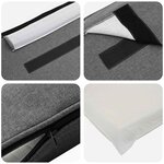 vidaXL Tête de lit capitonnée Blanc et gris clair 160 cm Pin massif