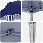 vidaXL Tente de fête pop-up 575 x 290 x 245 cm Bleu