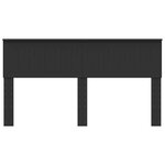 vidaXL Tête de lit Chêne noir 160 cm Bois d'ingénierie