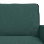 vidaXL Canapé 2 Pièces Vert foncé 182 x 80 x 82 cm tissu