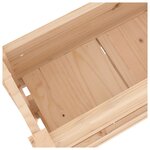 vidaXL Jardinière 77x25x66 cm Bois massif de pin