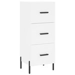 vidaXL Buffet blanc 34 5x34x90 cm bois d'ingénierie