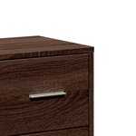 vidaXL Buffet chêne marron 60x31x84 cm bois d'ingénierie