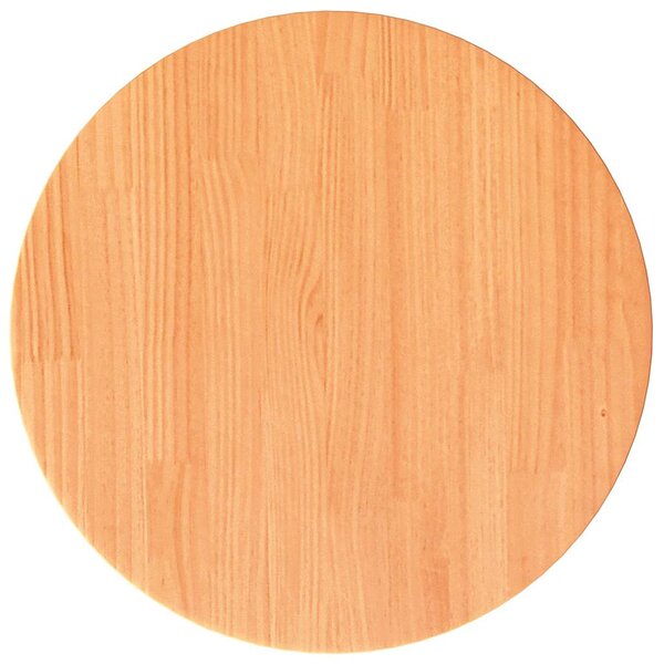 vidaXL Dessus de table rond cire marron Ø40x2 5 cm bois de pin massif