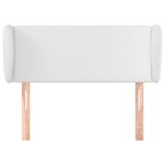 vidaXL Tête de lit avec oreilles Blanc 83x23x78/88 cm Similicuir