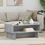 vidaXL Table basse Gris Sonoma 80 x 46 x 35 cm Bois d'ingénierie