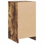 vidaXL Buffet avec tiroir Chêne fumé 40 x 41 x 75 cm Bois d'ingénierie