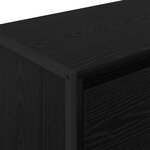 vidaXL Meuble d'appoint Chêne noir 79 x 36 x 75 cm Bois d'ingénierie